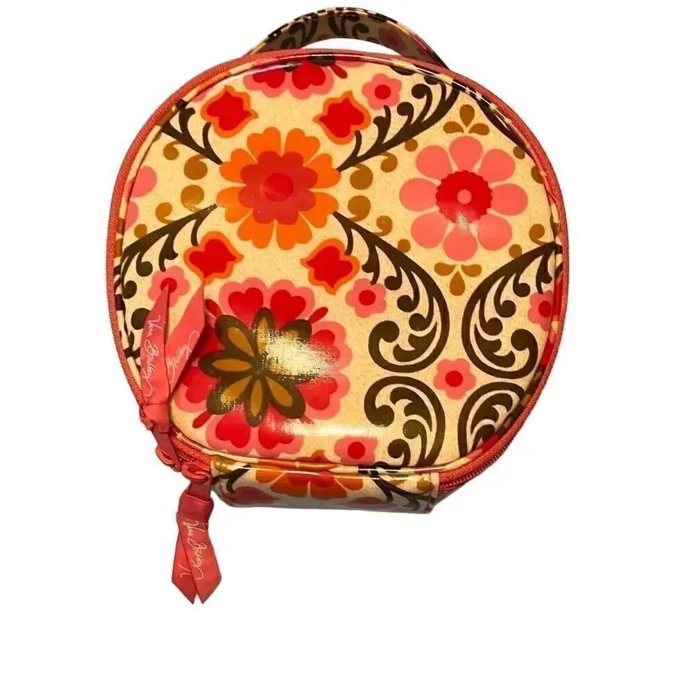 Vera Bradley hat box cosmetic bag
